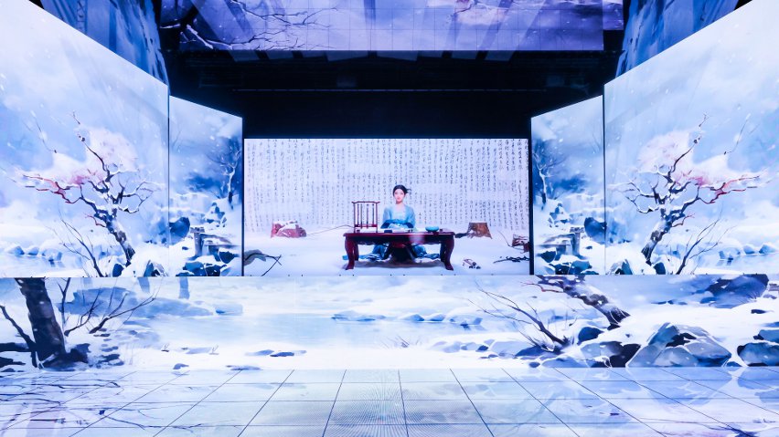 網(wǎng)易云音樂與小冰公司推出虛擬歌手陳水若演唱《風(fēng)雪千千》。主辦方供圖