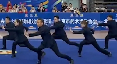 武術(shù)裁判下場(chǎng)秀功夫了